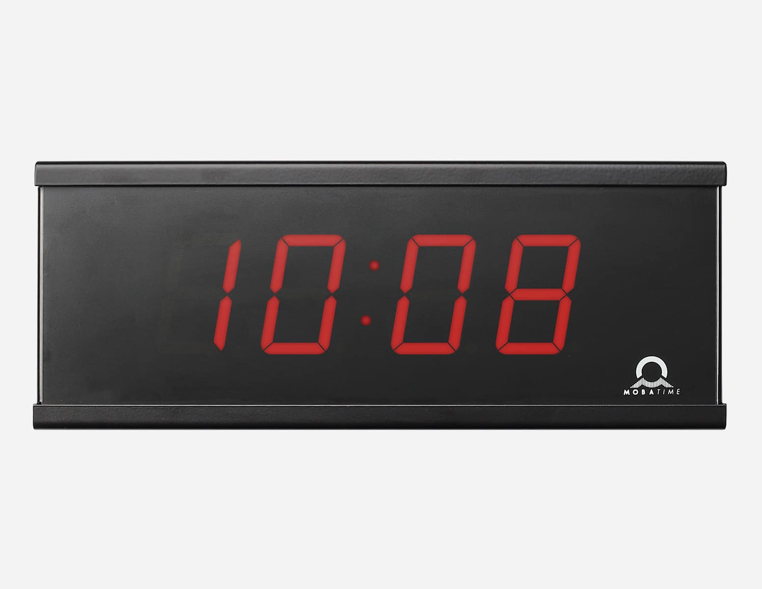 ECO-M-DC57-4-rp Mobatime ECO-DC Series indoor clock digital black housing