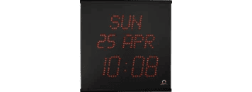 Front view of MOBATIME's indoor clock model ECO-M-DK57