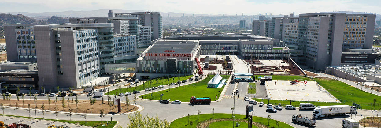 Drone Ankara Etlik City Hospital Drone shot with a view of Ankara Etlik City Hospital