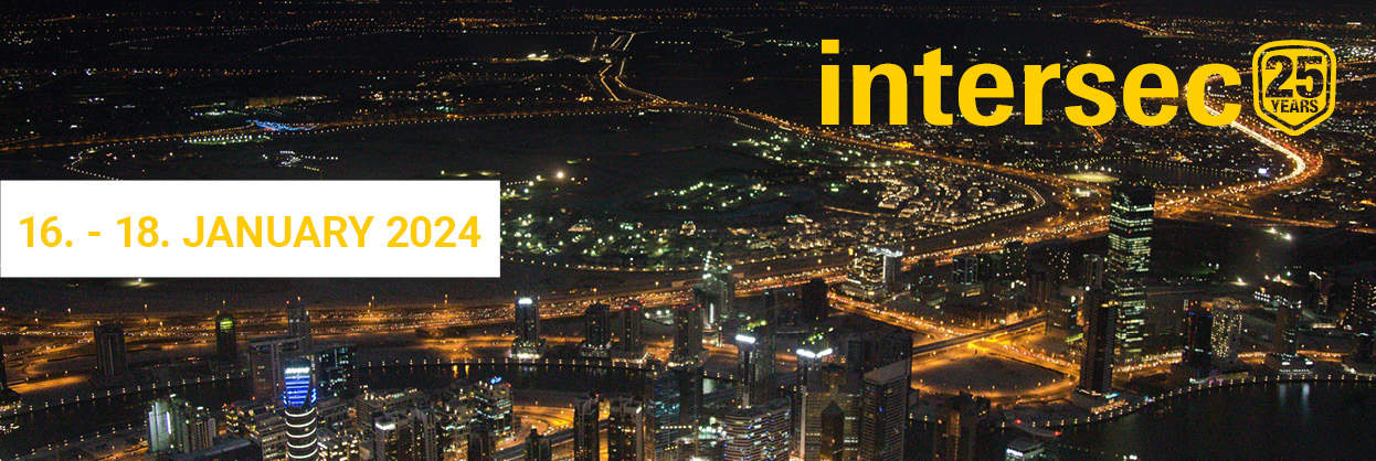 Intersec 2024 Dubai Skyline Night view of the Dubai skyline with striking lighting for Intersec 2024
