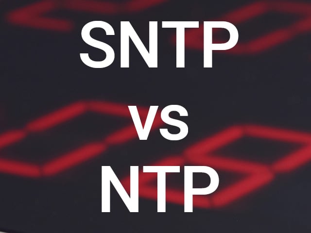 SNTP comparison NTP High-contrast image labelled 'SNTP vs NTP'
