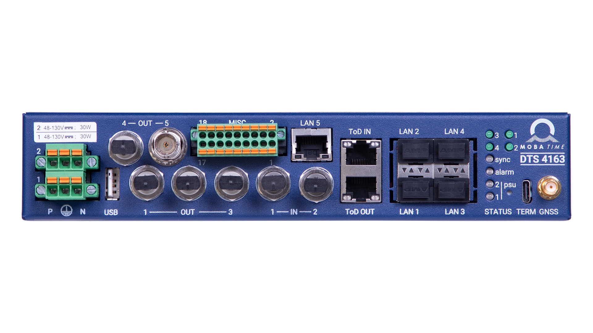 dts4163_2 DTS 4163.grandmaster PTP Time Server, fiber interfaces