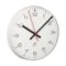 Mobatime eco-3 indoor analogue clock side view white housing