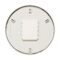 Trend indoor analogue clock back view white housing