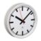 Mobatime flexoutdoor-3 outdoor analogue clock metallic case (Aluminum), side view