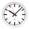 Mobatime flexoutdoor-1 outdoor analogue clock, metallic case (Aluminum) side view