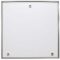 Mobatime profiline quad outdoor analogue clock metallic case (Aluminum) back view square