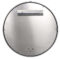 Mobatime profiline outdoor analogue clock metallic case (Aluminum) back view