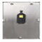 Mobatime flexquad 30-2 indoor analogue clock aluminum housing, back view square