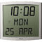 Mobatime CRISTALDATE_front indoor digital clock time date weekdays temperature