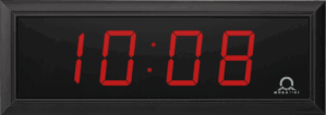 Mobatime DC-57-4_fi indoor digital clock black housing
