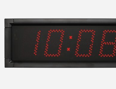 Mobatime DSC-100-4-rp outdoor digital clock black housing