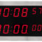 Mobatime SLH-DC57-1 indoor digital clock stainless steel housing time stopwatch 