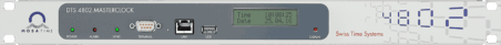 Mobatime DTS 4802.masterclock, front view Display Time Date